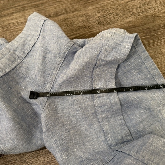 Athleta Light Blue Cabo Linen 4" Shorts - Picture 6 of 6